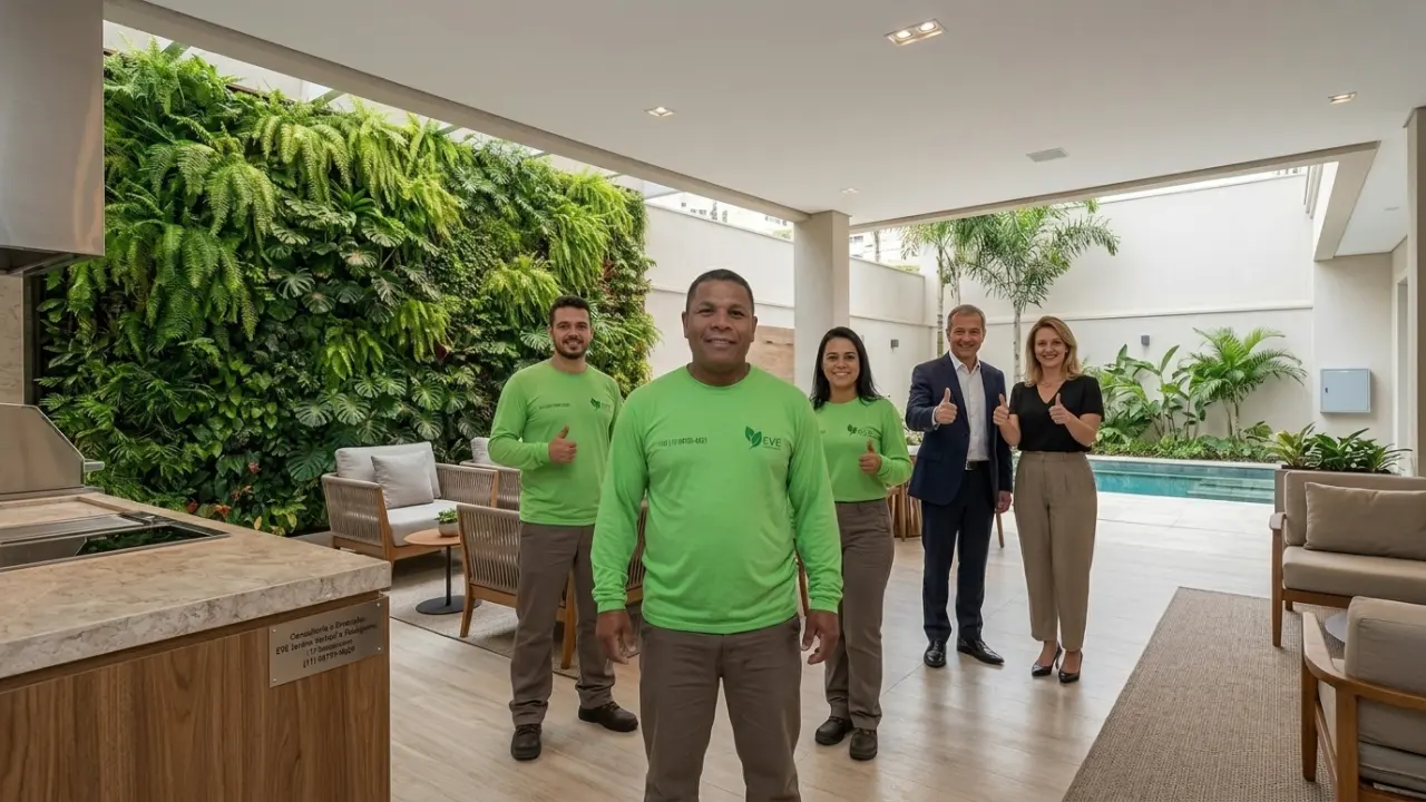 Área Gourmet Ampla Com Jardim Vertical Em São Bernardo Do Campo E Paisagismo De Alto Padrão