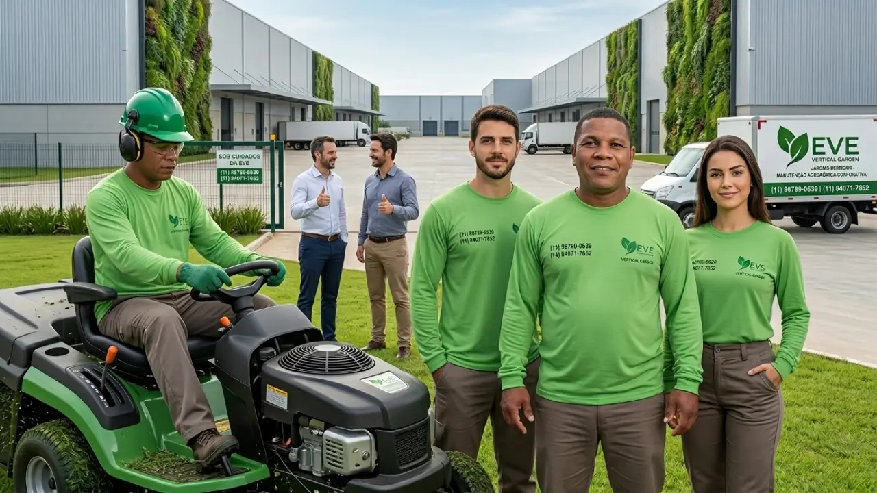 Manutenção de Jardim Industrial com Gestão Técnica Especializada