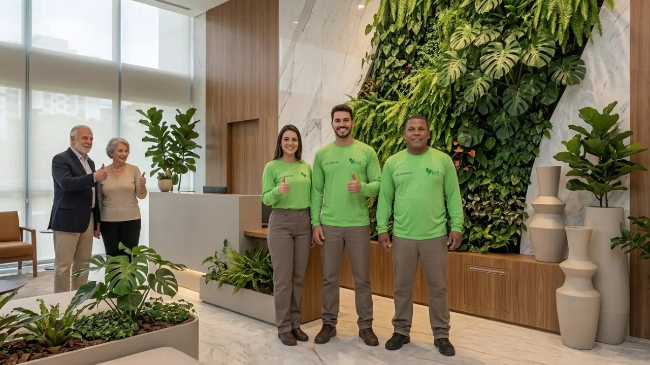 Recepção Clínica Com Jardim Autoral No Tatuapé E Paisagismo De Alto Padrão