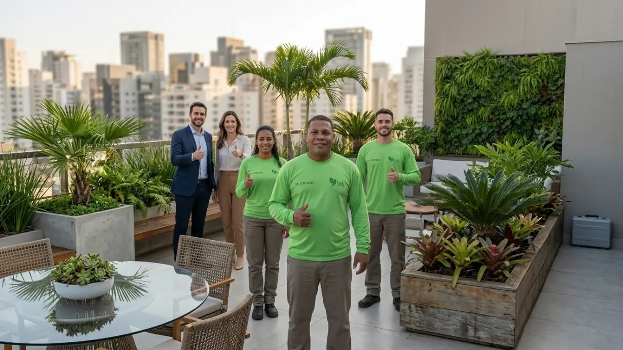 Rooftop Com Paisagismo Premium No Itaim Bibi Espaço Corporativo Em São Paulo Com Jardim Vertical, Ideal Para Empresas E Condomínios