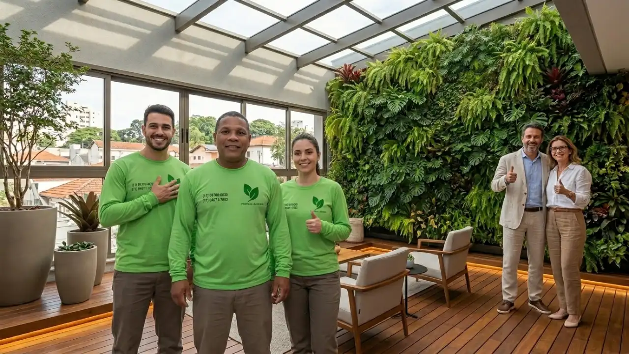 Terraço Premium Com Jardim Vertical Na Vila Madalena E Paisagismo De Alto Padrão